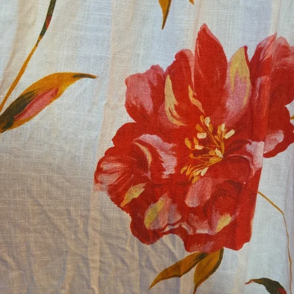 WHITE CLOSET ELEMETS Chic Floral Maxi Dress in Red and White - Picture 8 of 8